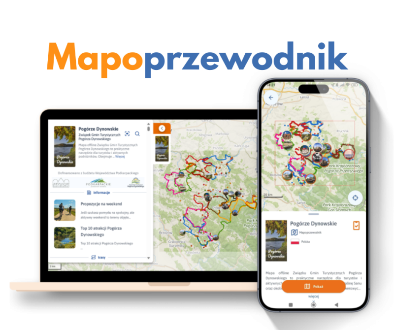 Interactive tourist map - Tourist guides in mobile app and website